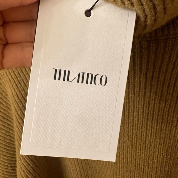 NWT ATTICO Khaki Grace Turtleneck Military Green Size L - Picture 7 of 8